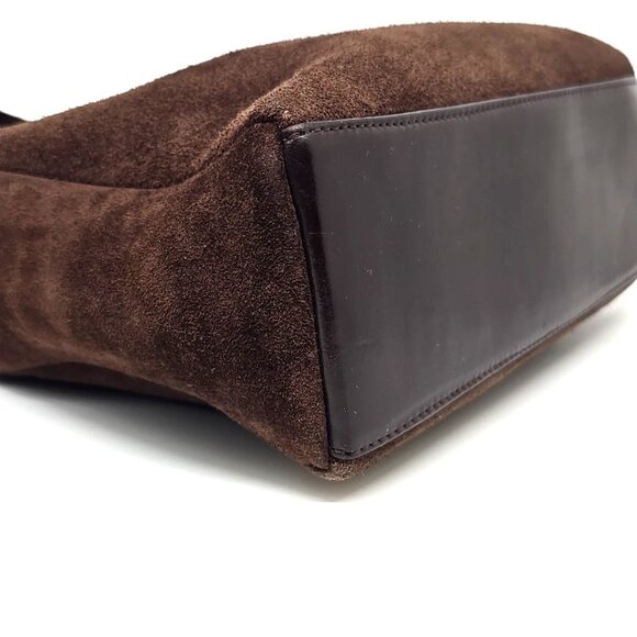 ZADIG & VOLTAIRE Brown Split Leather Shoulder Bag Purse - Picture 9 of 12